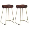 Image de Tabourets de bar Gavin lot de 2 bois de manguier massif