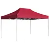 Image de vidaXL Partytent professioneel inklapbaar 4,5x3 m aluminium wijnrood45494