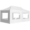 Image de vidaXL Partytent inklapbaar met wanden 6x3 m aluminium wit45510