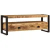 Image de vidaXL Meuble TV 120x35x45 cm Bois solide de manguier