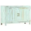 Image de vidaXL Buffet Bleu clair 110x35x70 cm Bois de manguier massif