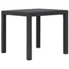 Image de Table de jardin Marron 79x79x72 cm Plastique Aspect de rotin