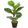 Image de Plante artificielle avec pot Feuilles de figuier Vert 45 cm