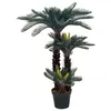 Image de vidaXL Kunstplant met pot cycaspalm 125 cm groen280186