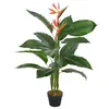 Image de Plante artificielle Strelitzia avec pot Rouge 100 cm
