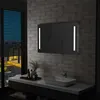 Image de vidaXL Badkamerspiegel LED 100x60 cm144707