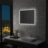 Image de vidaXL Badkamerspiegel LED 80x60 cm144727