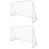 Image de Filets de but de football Acier 2 pcs 240x90x150 cm
