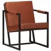 Image de vidaXL Fauteuil echt leer marron