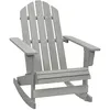 Image de Chaise vidaxl exterieur non pliable H. 92 cm en bois gris