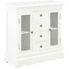 Image de Buffet blanc 70x28x70 cm bois de pin massif