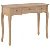 Image de vidaXL Table de Console et Coiffeuse avec 3 Tiroirs Table de Maquillage Meuble de Chambre à Coucher Couloir Salon Entrée Salle à Manger Bureau Maison Marron 280047