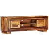 Image de vidaXL Meuble TV 118 x 30 x 40 cm Bois de Sesham massif