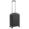Image de vidaXL Valise rigide Noir ABS 91891