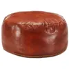 Image de vidaXL Poef 60x30 cm echt geitenleer tan248138
