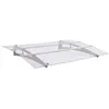 Image de vidaXL Deurluifel 150x90 cm PET zilverkleurig en transparant144829