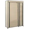 Image de Garde robe pliable Crème 110x45x175 cm Tissu