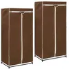 Image de 2 pcs Garde robes Marron 75x50x160 cm