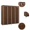 Image de Garde robe avec 4 compartiments Marron 175x45x170 cm