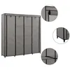 Image de Garde robe avec 4 compartiments Gris 175x45x170 cm