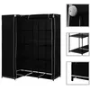 Image de Garde robe d angle Noir 130x87x169 cm
