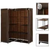Image de Garde robe d angle Marron 130x87x169 cm
