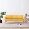 Image de Canapé à 3 places Tissu Jaune