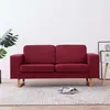 Image de vidaXL Canapé à 2 places Tissu Rouge bordeaux