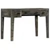 Image de vidaXL Bureau Noir 110 x 50 x 75 cm Bois de manguier massif