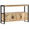 Image de vidaXL Armoire Latérale Table de Chevet Bout de Canapé Rangement Chambre à Coucher Salon Salle de Séjour Maison Bois de Manguier Solide