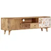 Image de Meuble TV 140x30x40 cm Bois de manguier massif