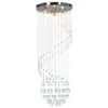 Image de vidaXL Plafonnier avec Perles de Cristal Spirale Lustre Lampe Suspendue Eclairage Luminaire Salon Bureau Salle à Manger 281577
