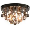Image de vidaXL Plafonnier avec Perles Fumées Rond Lustre Lampe Suspendue Eclairage Luminaire Salon Salle à Manger Chambre Maison 281581