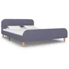 Image de vidaXL Bedframe stof lichtgrijs 140x200 cm280923