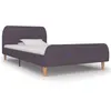 Image de Cadre de lit sans matelas taupe tissu 90x200 cm