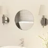 Image de vidaXL Miroir Rond sans Cadre Miroir Mural Miroir de Salon Miroir Chambre à Coucher Miroir de Salle de Bain Intérieur Maison 283653