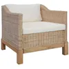 Image de Fauteuil avec coussins Rotin naturel