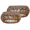 Image de Tables basses 2 pcs Rotin naturel