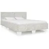 Image de vidaXL Bedframe natuurlijk rattan grijs 140x200 cm283091