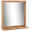 Image de vidaXL Miroir de salle de bain 60 x 12 x 62 cm Bois de noyer massif 247605