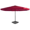 Image de vidaXL Parasol met draagbare voet rood276325