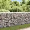 Image de Vidaxl Mur Gabion Avec Couvercles, Acier Galvanisé, 200X20X85 Cm