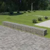 Image de vidaXL Schanskorfmuur met deksels 600x50x50 cm gegalvaniseerd staal143581