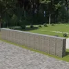 Image de vidaXL Schanskorfmuur met deksels 900x50x150 cm gegalvaniseerd staal143589