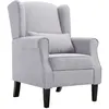 Image de Fauteuil gris clair tissu
