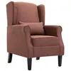 Image de vidaXL Fauteuil tissu marron