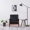 Image de Fauteuil noir similicuir