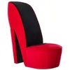 Image de Chaise vidaxl interieur non empilable non pliable en plastique H. 85.5 cm rouge