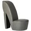 Image de vidaXL Hakstoel similicuir gris