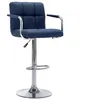 Image de Chaise de bar vidaxl en plastique non empilable non pliable interieur H. 92 cm bleu
